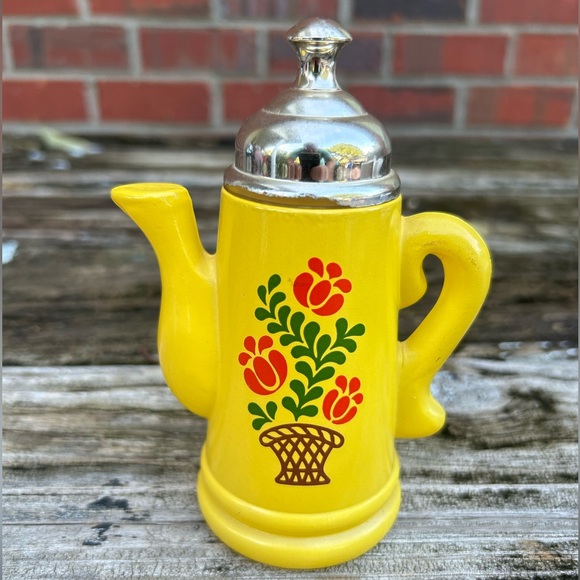 Vintage 1971-72 Empty Avon Koffee Klatch Honeysuckle Foaming Bath Oil Canister - Picture 1 of 6